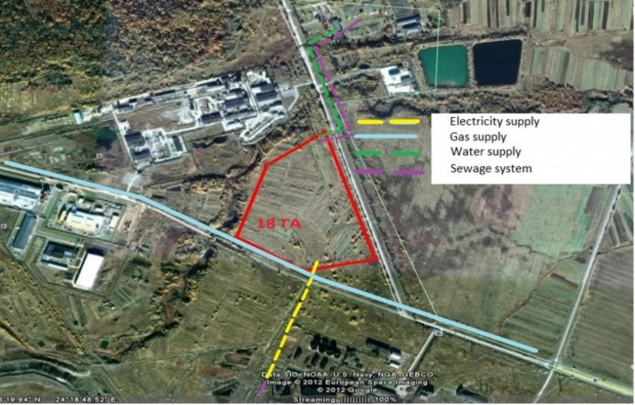 The land plot is located on the territory of potential industrial park. Kalush. 18 ha